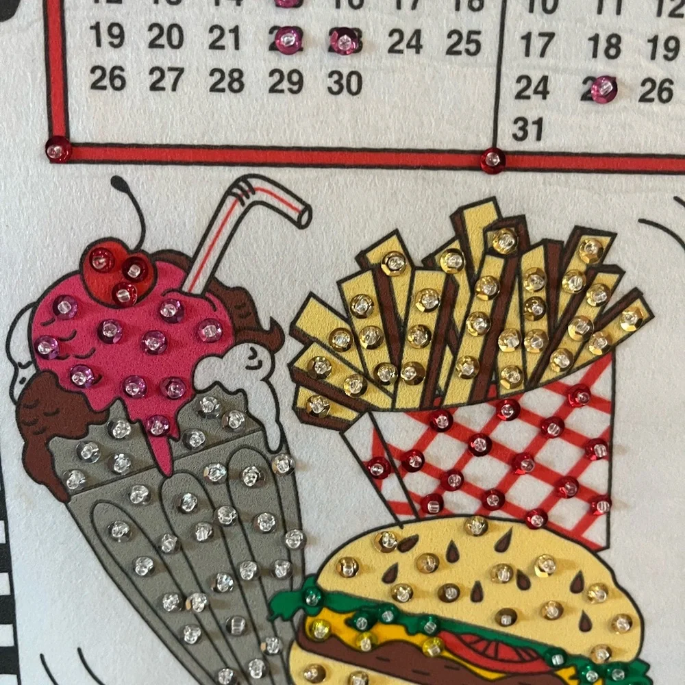 Vintage 1999 Bucilla Calendar Moms Diner Theme